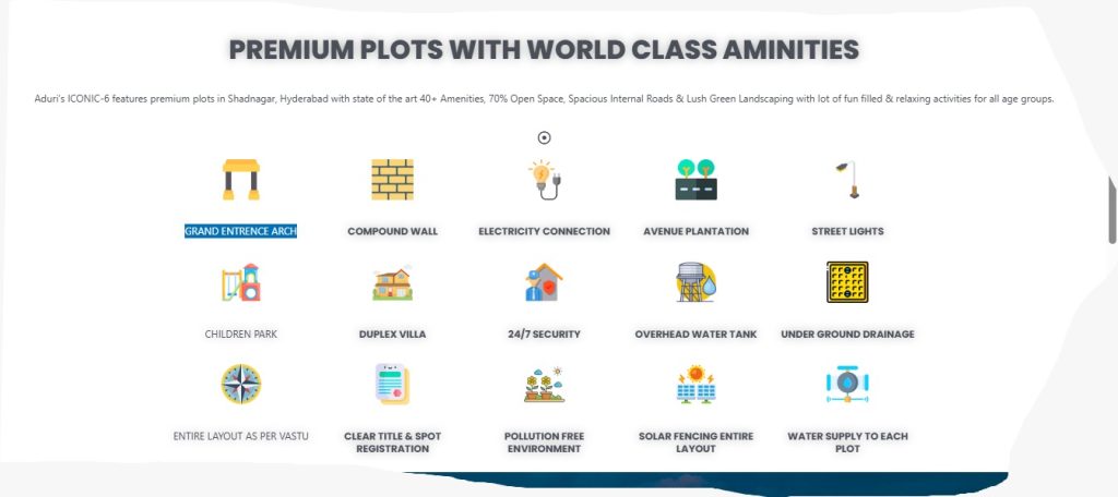 The best plots seller Aduri Group the lowest price plots and premium location